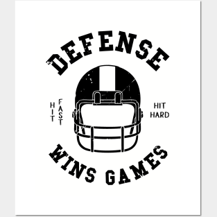 Football Fan Defense Wins Games Football Fan Posters and Art